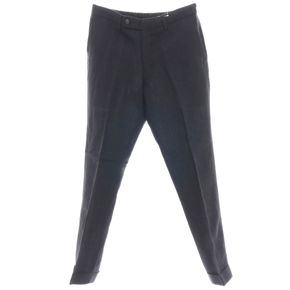 【中古】トゥモローランド TOMORROWLAND PILGRIM リネン イージースラックスパンツ ダークネイビー【サイズS】【 状態ランクB 】【 メンズ 】