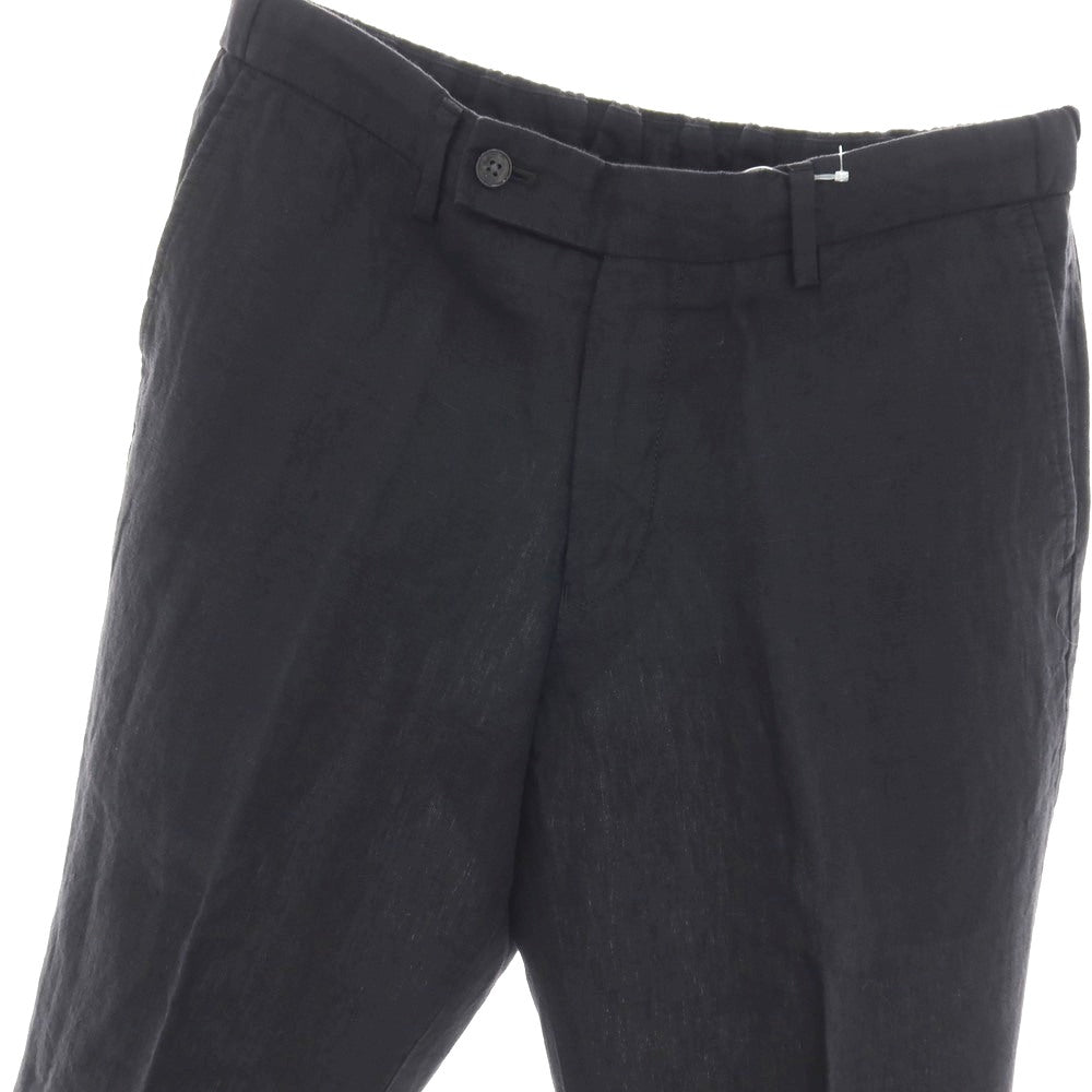 【中古】トゥモローランド TOMORROWLAND PILGRIM リネン イージースラックスパンツ ダークネイビー【サイズS】【 状態ランクB 】【 メンズ 】