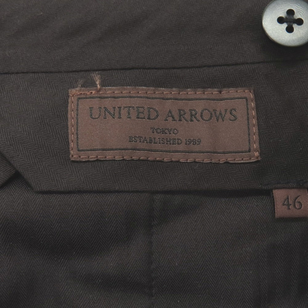 【中古】ユナイテッドアローズ UNITED ARROWS ストレッチ コットン 中太畝 コーデュロイパンツ ブラウン【サイズ46】【 状態ランクB 】【 メンズ 】