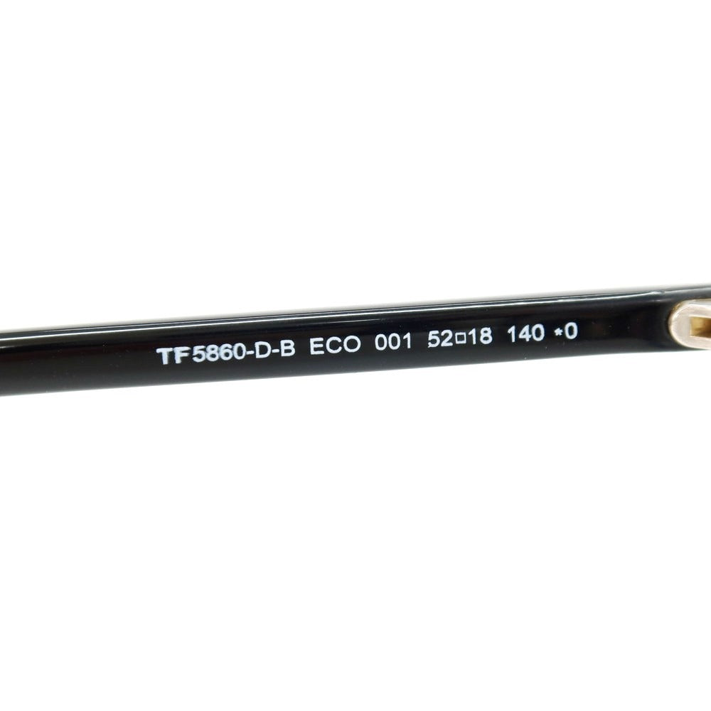 【中古】トムフォード TOM FORD TF5860-D-B ECO 001 メガネ ブラック【サイズ52□18 140】【 状態ランクC 】【 メンズ 】