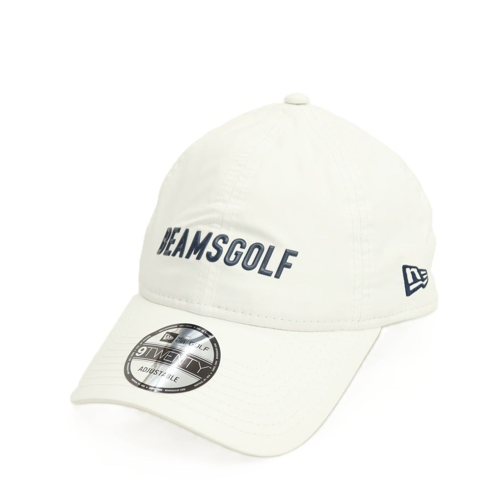 【中古】ビームス ゴルフ BEAMS GOLF NEWERA ナイロン キャップ 帽子 ホワイト【 状態ランクB 】【 メンズ 】
