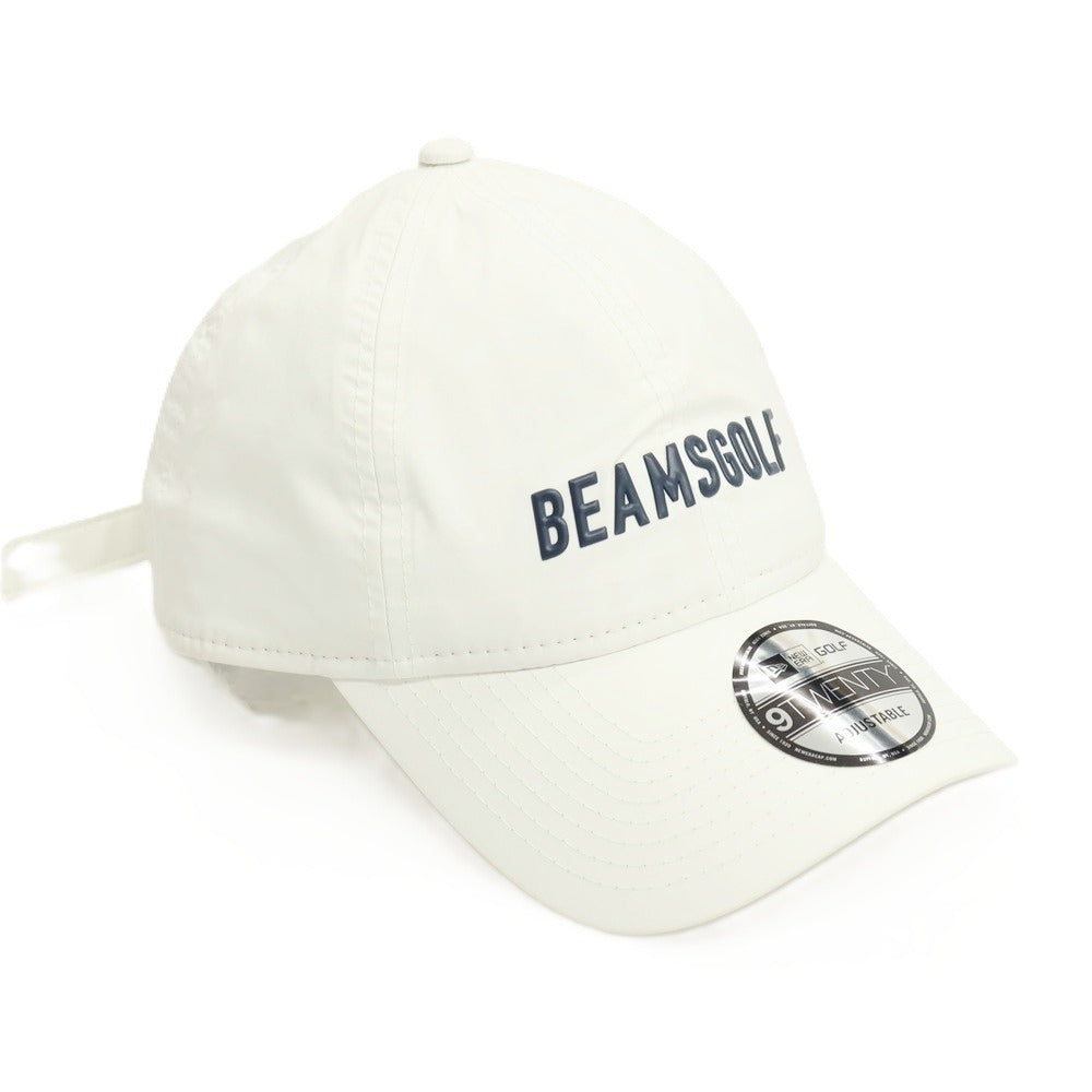 【中古】ビームス ゴルフ BEAMS GOLF NEWERA ナイロン キャップ 帽子 ホワイト【 状態ランクB 】【 メンズ 】