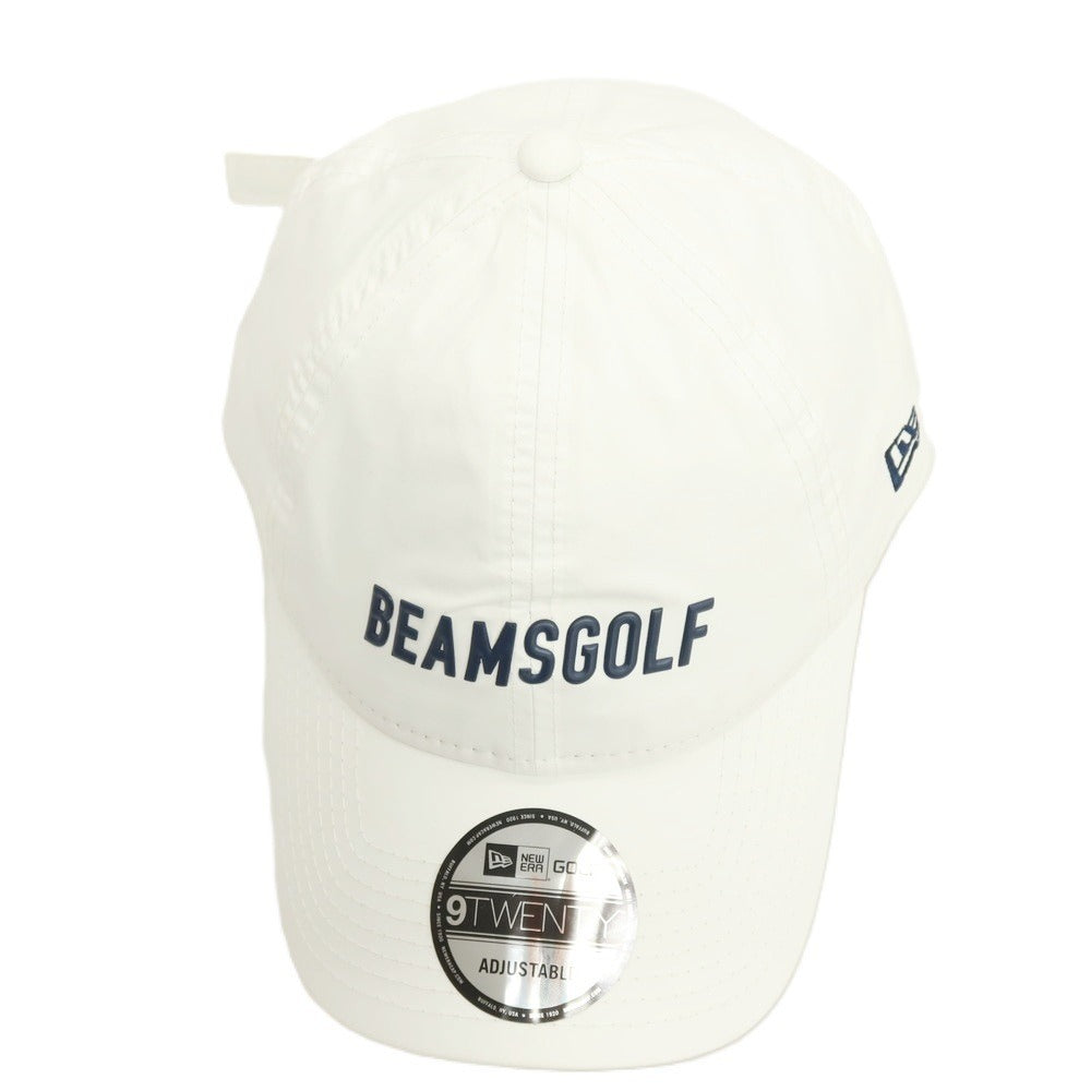 【中古】ビームス ゴルフ BEAMS GOLF NEWERA ナイロン キャップ 帽子 ホワイト【 状態ランクB 】【 メンズ 】