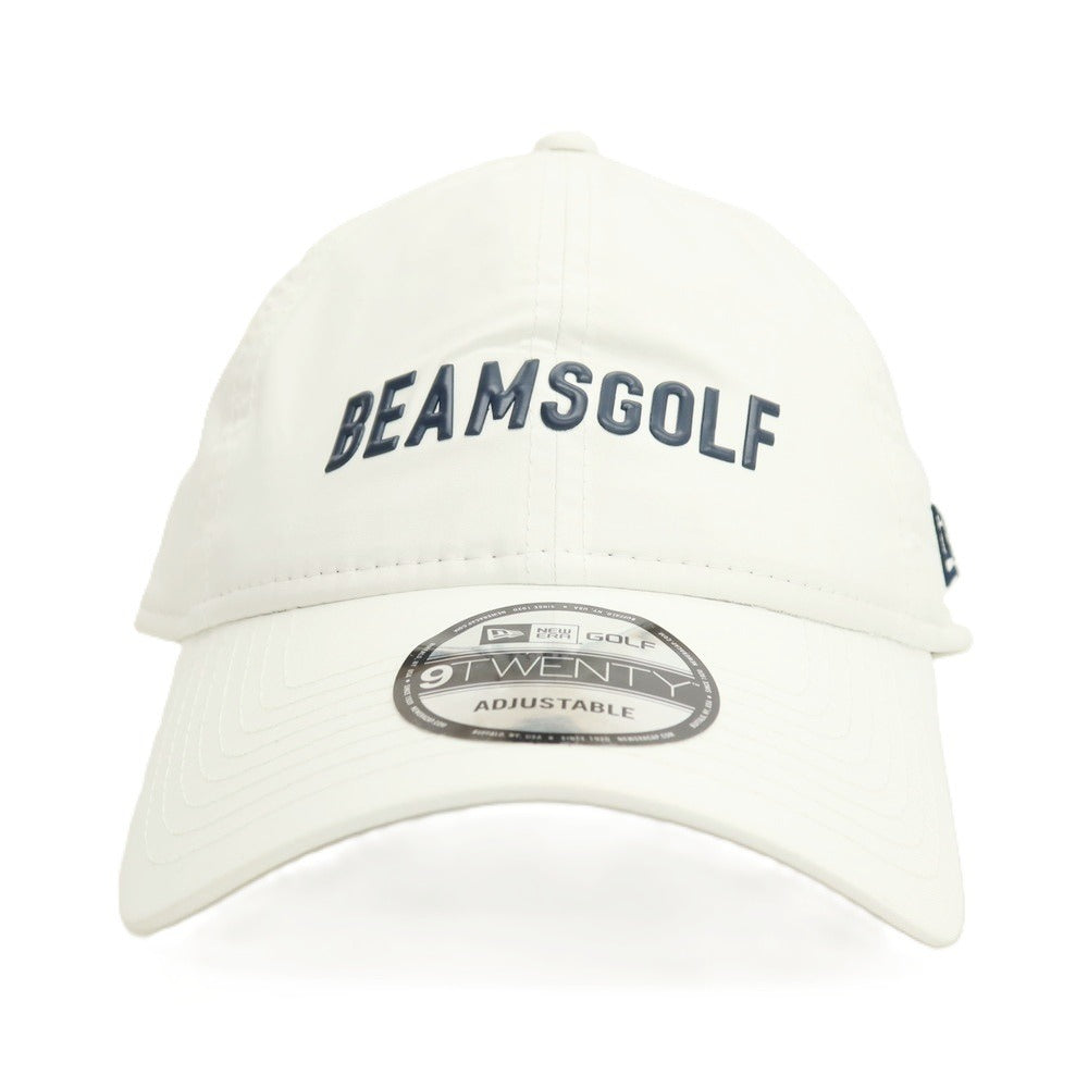 【中古】ビームス ゴルフ BEAMS GOLF NEWERA ナイロン キャップ 帽子 ホワイト【 状態ランクB 】【 メンズ 】