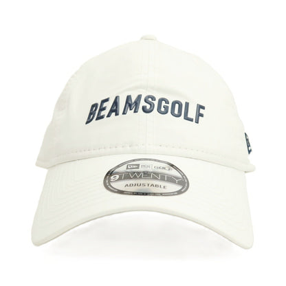 【中古】ビームス ゴルフ BEAMS GOLF NEWERA ナイロン キャップ 帽子 ホワイト【 状態ランクB 】【 メンズ 】