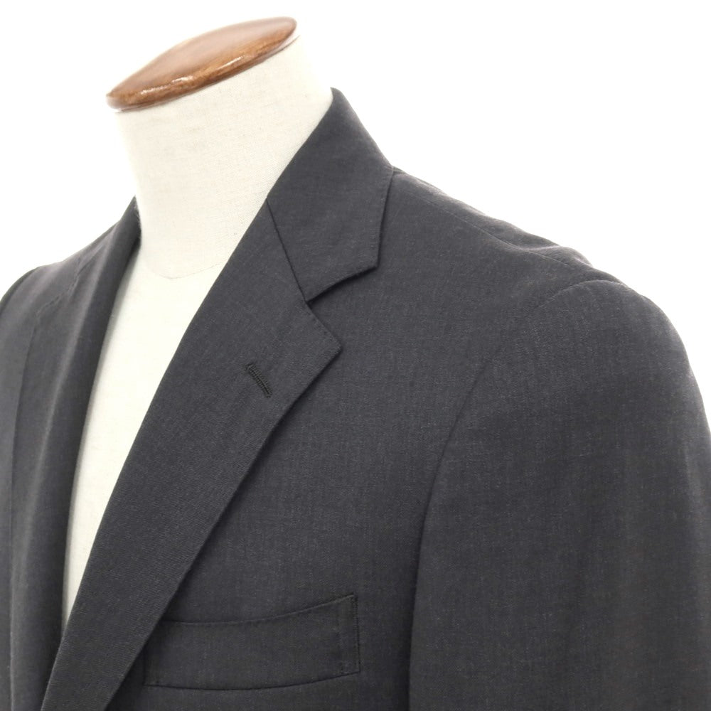 【中古】カシヤマ ザ スマートテーラー KASHIYAMA the Smart Tailor ウール 2つボタンスーツ グレー【サイズ表記なし（M位）】【 状態ランクC 】【 メンズ 】