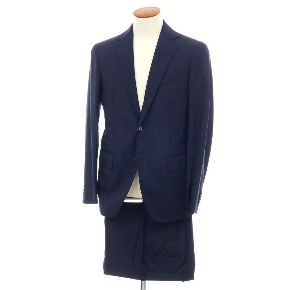 【中古】デペトリロ DE PETRILLO ウール 3つボタンスーツ ネイビー【サイズ48】【 状態ランクB 】【 メンズ 】