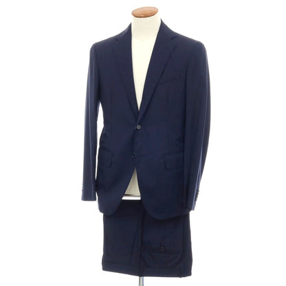 【中古】デペトリロ DE PETRILLO ウール 3つボタンスーツ ネイビー【サイズ48】【 状態ランクB 】【 メンズ 】