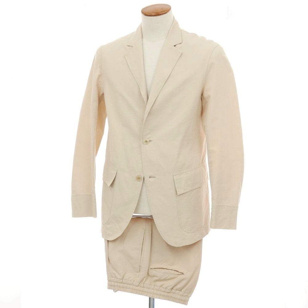【中古】ザ ジジ THE GIGI BLEND コットンリネン 2つボタンスーツ セットアップ ベージュ【サイズ46】【 状態ランクB 】【 メンズ 】