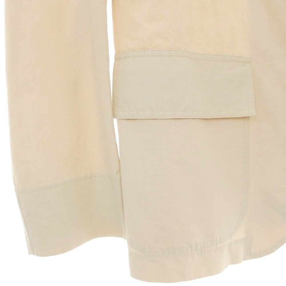 【中古】ザ ジジ THE GIGI BLEND コットンリネン 2つボタンスーツ セットアップ ベージュ【サイズ46】【 状態ランクB 】【 メンズ 】