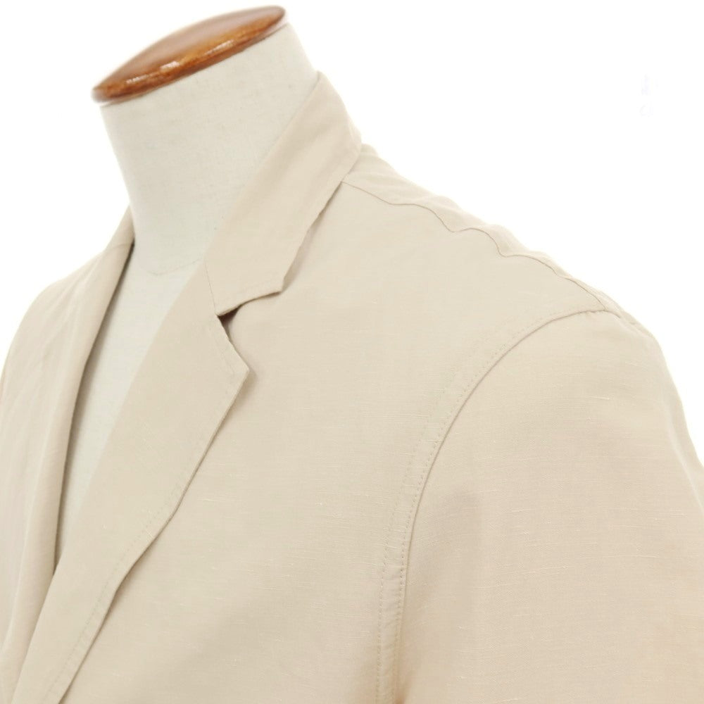 【中古】ザ ジジ THE GIGI BLEND コットンリネン 2つボタンスーツ セットアップ ベージュ【サイズ46】【 状態ランクB 】【 メンズ 】