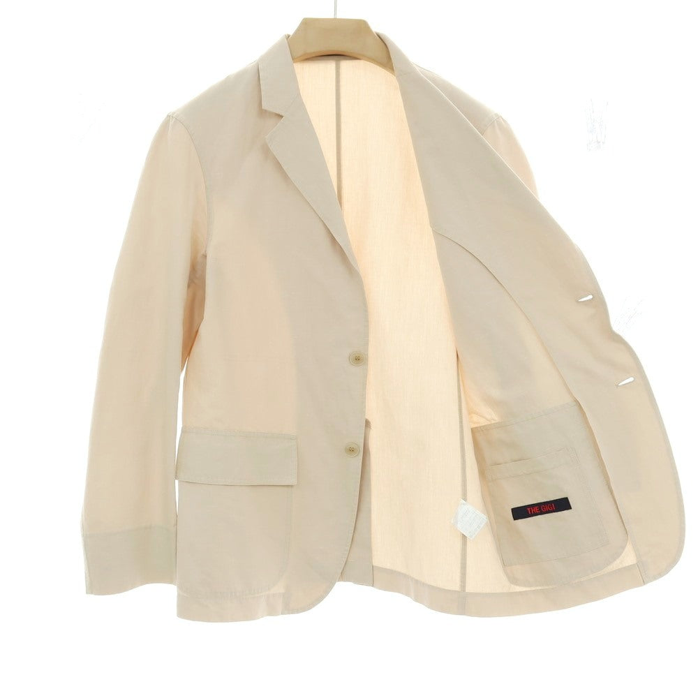 【中古】ザ ジジ THE GIGI BLEND コットンリネン 2つボタンスーツ セットアップ ベージュ【サイズ46】【 状態ランクB 】【 メンズ 】