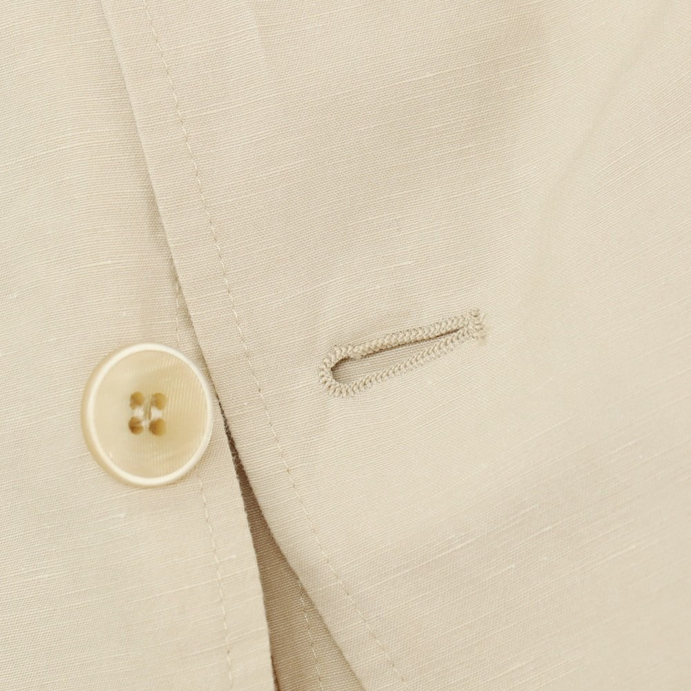 【中古】ザ ジジ THE GIGI BLEND コットンリネン 2つボタンスーツ セットアップ ベージュ【サイズ46】【 状態ランクB 】【 メンズ 】