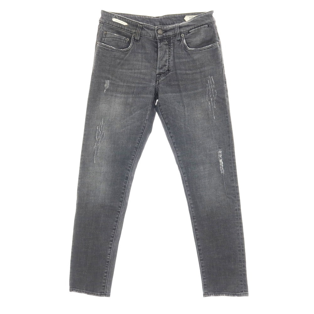 【SALE10%OFF/返品不可】【中古】イカイ YCHAI YPU001 ダメージ加工 ストレッチ コットン デニムパンツ ジーンズ グレーブラック【 サイズ32 】【 状態ランクB 】【 メンズ 】