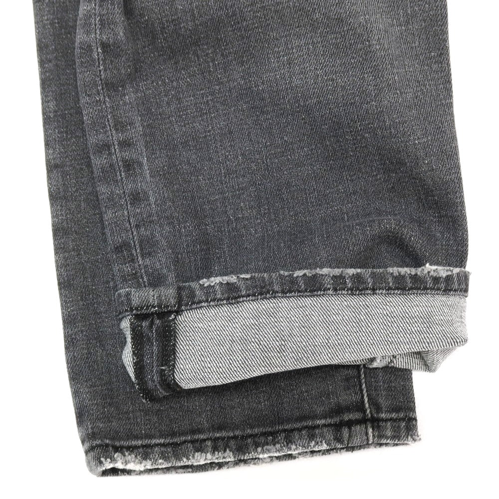 【SALE10%OFF/返品不可】【中古】イカイ YCHAI YPU001 ダメージ加工 ストレッチ コットン デニムパンツ ジーンズ グレーブラック【 サイズ32 】【 状態ランクB 】【 メンズ 】