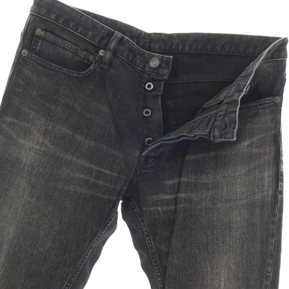 【中古】マインデニム MINEDENIM × 干場義雅 ストレッチ コットン デニムパンツ ジーンズ ブラック【サイズ11】【 状態ランクB 】【 メンズ 】