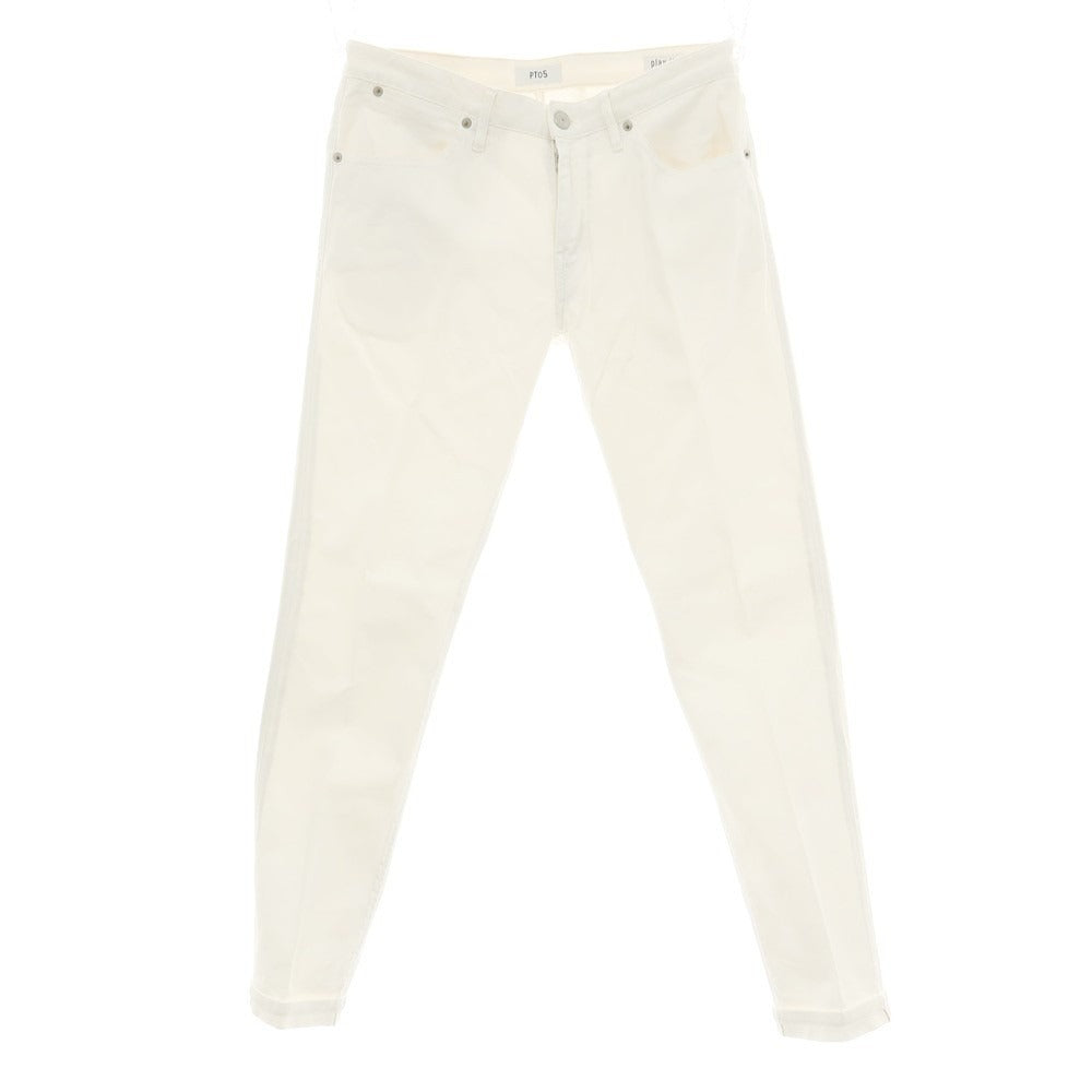【中古】ピーティーゼロチンクエ PT05 SWING ストレッチ ツイルコットン 5ポケットパンツ ホワイト【サイズ32】【 状態ランクB 】【 メンズ 】