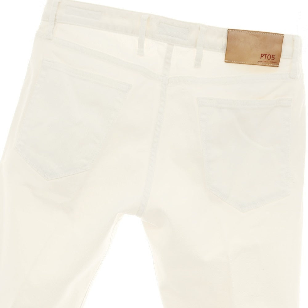 【中古】ピーティーゼロチンクエ PT05 SWING ストレッチ ツイルコットン 5ポケットパンツ ホワイト【サイズ32】【 状態ランクB 】【 メンズ 】