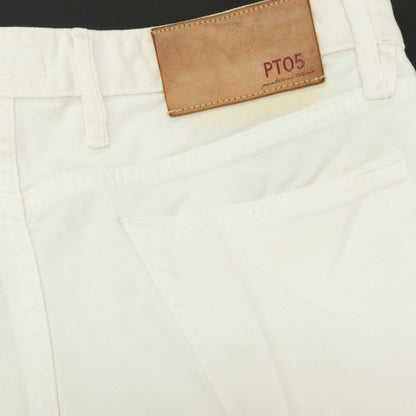 【中古】ピーティーゼロチンクエ PT05 SWING ストレッチ ツイルコットン 5ポケットパンツ ホワイト【サイズ32】【 状態ランクB 】【 メンズ 】
