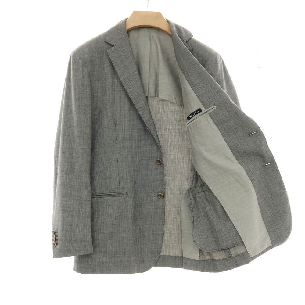 【中古】スティレ ラティーノ STILE LATINO VAUNICO30BV ウール 3つボタンスーツ グレー【サイズ50】【 状態ランクB 】【 メンズ 】[BPD]