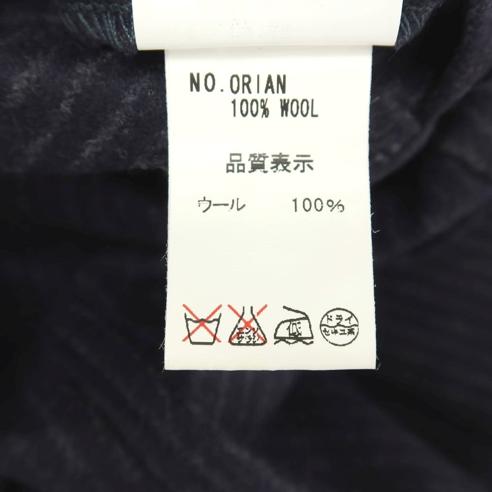 【中古】オリアン ORIAN ウール ストライプ 3B テーラードジャケット ネイビーxグレー【サイズ48】【 状態ランクA 】【 メンズ 】