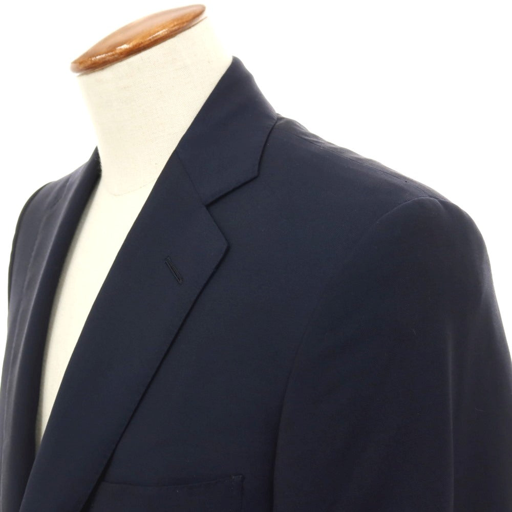 【中古】ダンヒル Dunhill ウールモヘヤ 2B テーラードジャケット ネイビー【サイズ48】【 状態ランクC 】【 メンズ 】