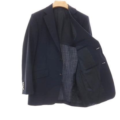 【中古】ダンヒル Dunhill ウールモヘヤ 2B テーラードジャケット ネイビー【サイズ48】【 状態ランクC 】【 メンズ 】