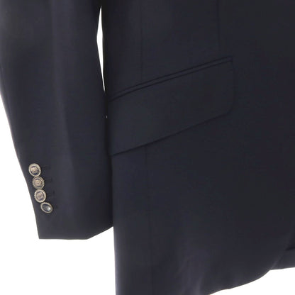 【中古】ダンヒル Dunhill ウールモヘヤ 2B テーラードジャケット ネイビー【サイズ48】【 状態ランクC 】【 メンズ 】