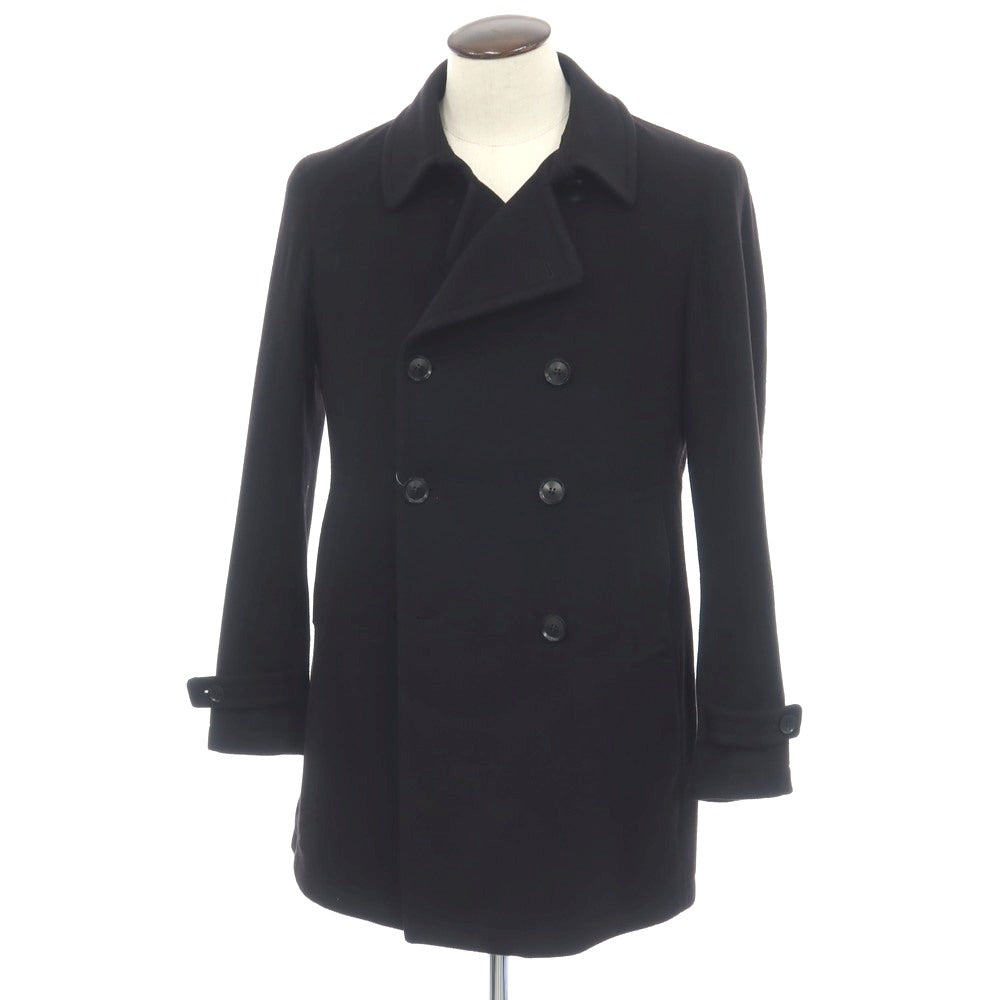 【中古】タリアトーレ TAGLIATORE ウールカシミヤ ダブルブレストコート ブラック【サイズ50】【 状態ランクC 】【 メンズ 】