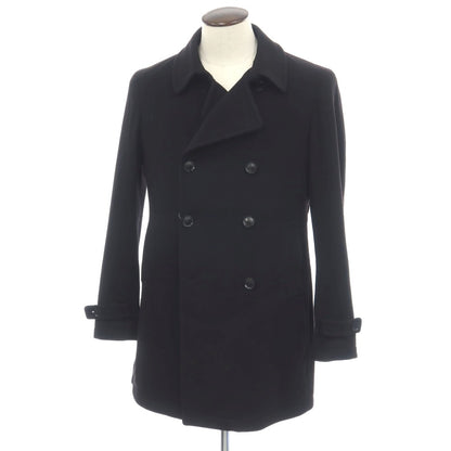【中古】タリアトーレ TAGLIATORE ウールカシミヤ ダブルブレストコート ブラック【サイズ50】【 状態ランクC 】【 メンズ 】