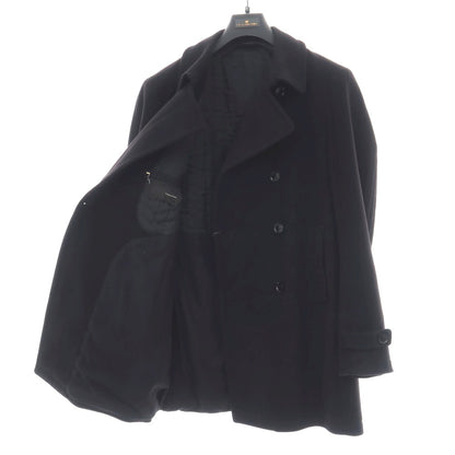 【中古】タリアトーレ TAGLIATORE ウールカシミヤ ダブルブレストコート ブラック【サイズ50】【 状態ランクC 】【 メンズ 】