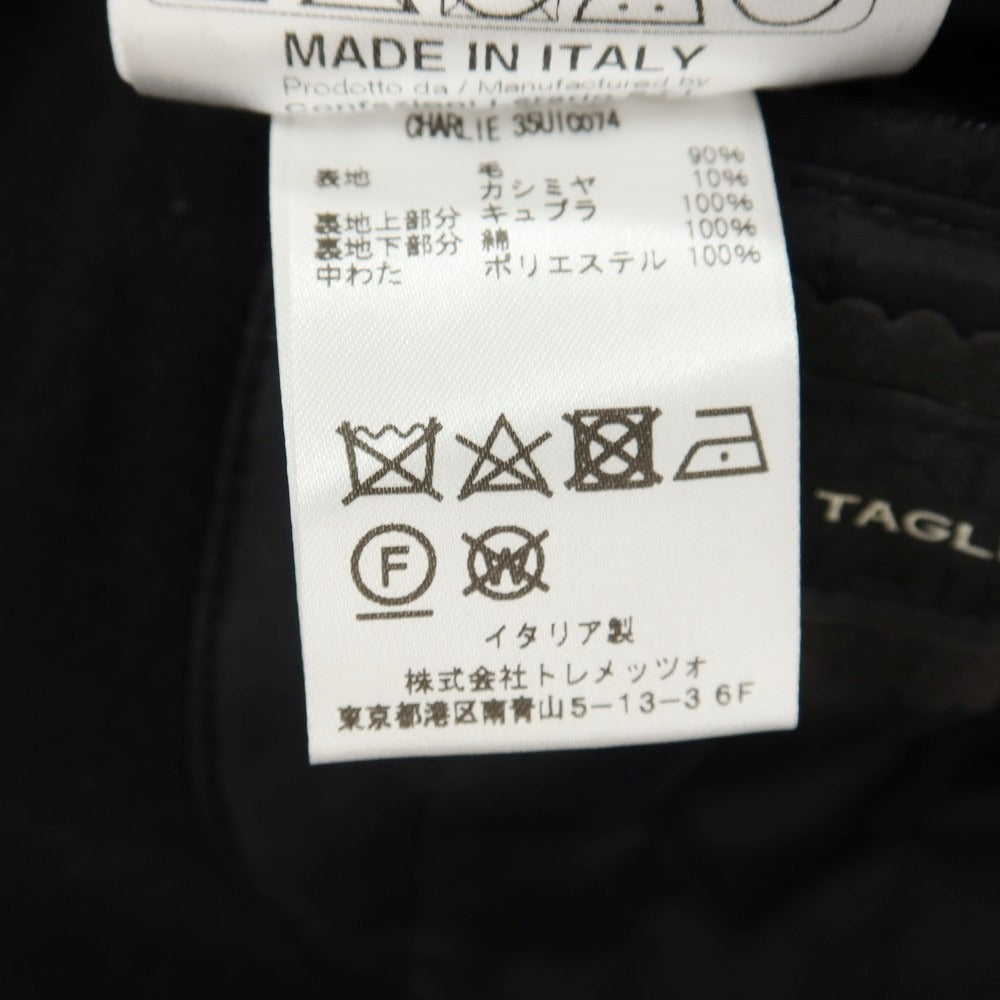 【中古】タリアトーレ TAGLIATORE ウールカシミヤ ダブルブレストコート ブラック【サイズ50】【 状態ランクC 】【 メンズ 】