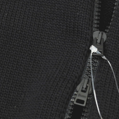 【中古】ヘルノ Herno ニット切り替え ダブルジップ フーデッドブルゾン ブラック【サイズ48】【 状態ランクB 】【 メンズ 】