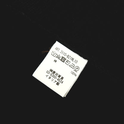 【中古】フィリッポ デ ローレンティス FILIPPO DE LAURENTIIS クレープコットン ダブルジップ ニットブルゾン ブラック【サイズ48】【 状態ランクB 】【 メンズ 】