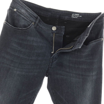 【中古】ピーティートリノ デニム PT TORINO DENIM SWING ストレッチ コットンレーヨンポリエステル デニムパンツ ウォッシュブラック【サイズ34】【 状態ランクB 】【 メンズ 】