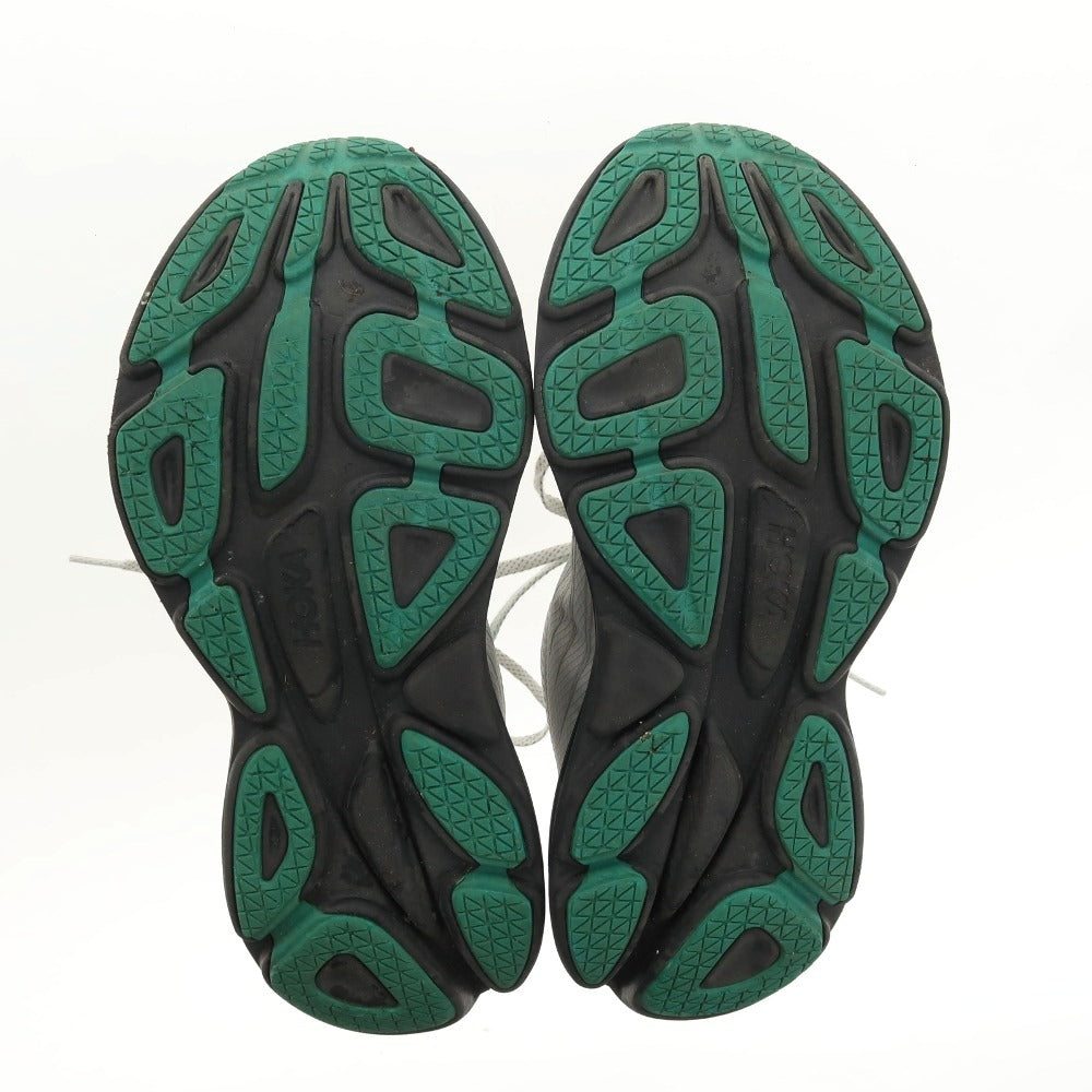 【中古】ホカ オネ オネ HOKA ONE ONE BONDI 8 合成繊維 スニーカー ライトグレー【サイズ28.5】【 状態ランクB 】【 メンズ 】