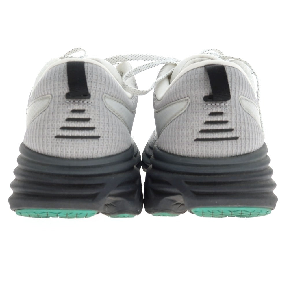 【中古】ホカ オネ オネ HOKA ONE ONE BONDI 8 合成繊維 スニーカー ライトグレー【サイズ28.5】【 状態ランクB 】【 メンズ 】