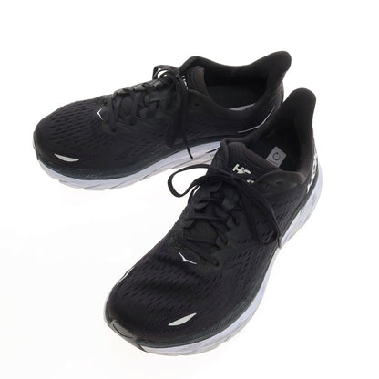 【中古】ホカ オネ オネ HOKA ONE ONE CLIFTON 8 合成繊維 スニーカー ブラック【サイズ28】【 状態ランクC 】【 メンズ 】