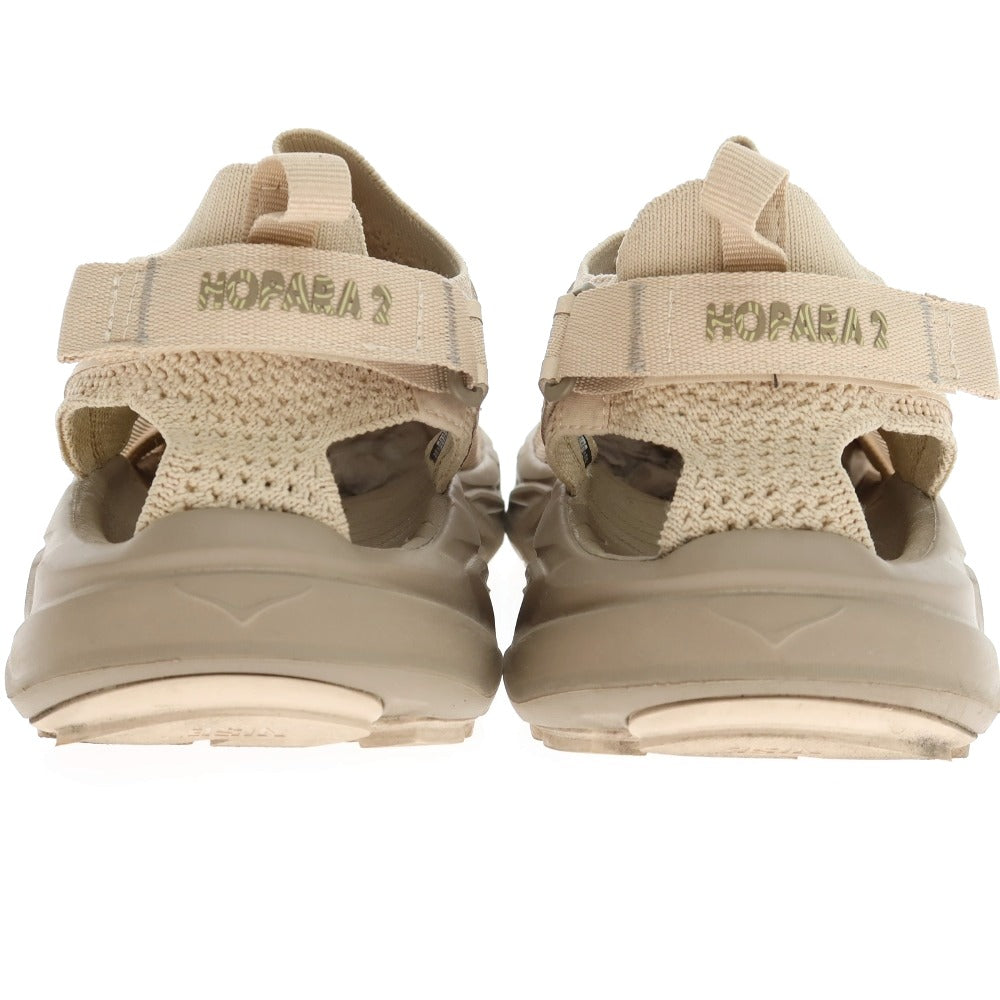 【中古】ホカ オネ オネ HOKA ONE ONE HOPARA 2 合成繊維 マウンテンサンダル ベージュ【サイズ28.5】【 状態ランクB 】【 メンズ 】
