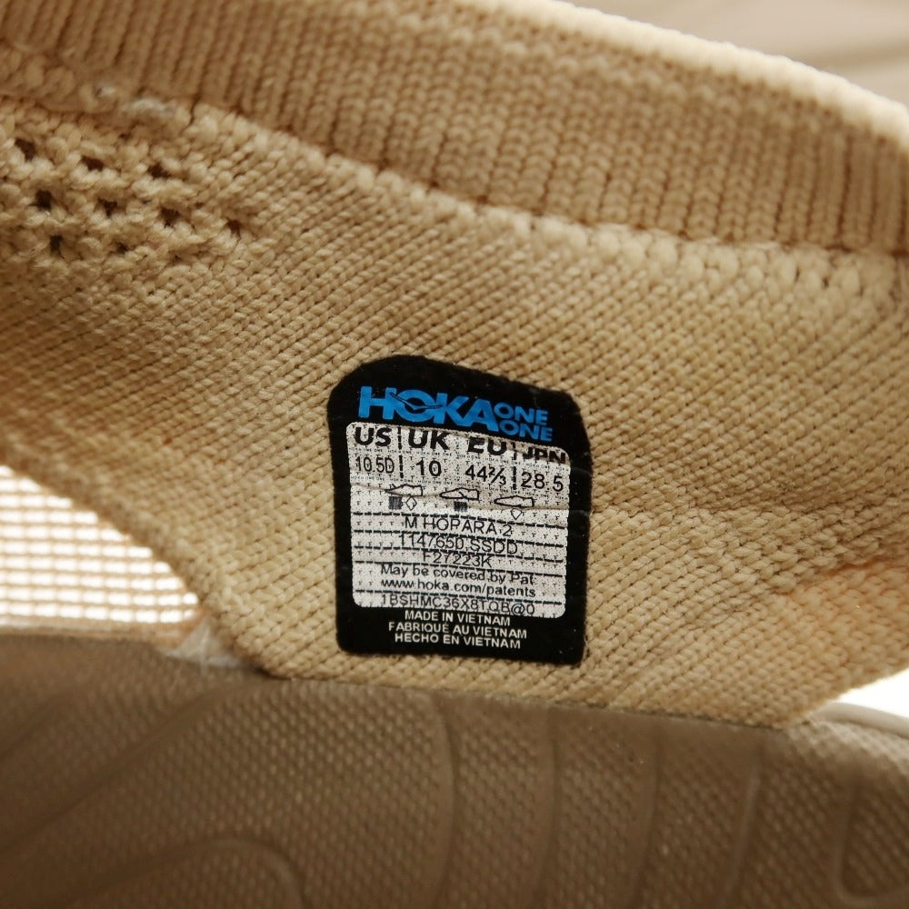 【中古】ホカ オネ オネ HOKA ONE ONE HOPARA 2 合成繊維 マウンテンサンダル ベージュ【サイズ28.5】【 状態ランクB 】【 メンズ 】