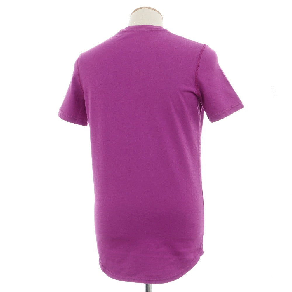 【中古】ディースクエアード DSQUARED2 ダメージ加工 コットン クルーネック 半袖Ｔシャツ パープル【サイズS】【 状態ランクB 】【 メンズ 】
