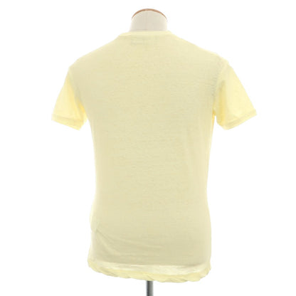 【SALE30%OFF/返品不可】【中古】ディースクエアード DSQUARED2 コットン スラブ クルーネック 半袖Ｔシャツ クリームイエロー【 サイズS 】【 状態ランクB 】【 メンズ 】
