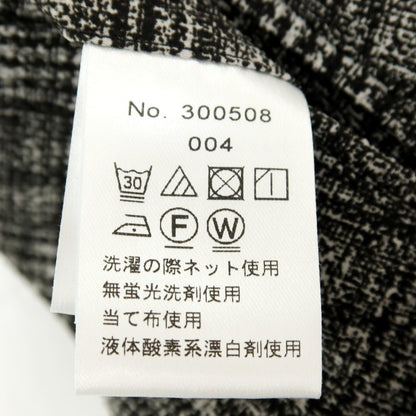 【SALE30%OFF/返品不可】【中古】【未使用】ジーステージ g-stage ポリエステル チェック プリント イージースラックスパンツ ブラックxホワイト【 サイズ44 】【 状態ランクS 】【 メンズ 】
