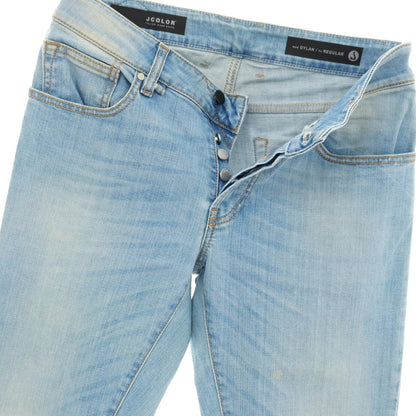 【中古】ジェイカラー JCOLOR DYLAN ストレッチ コットン デニムパンツ ジーンズ ライトブルー【サイズ29】【 状態ランクC 】【 メンズ 】