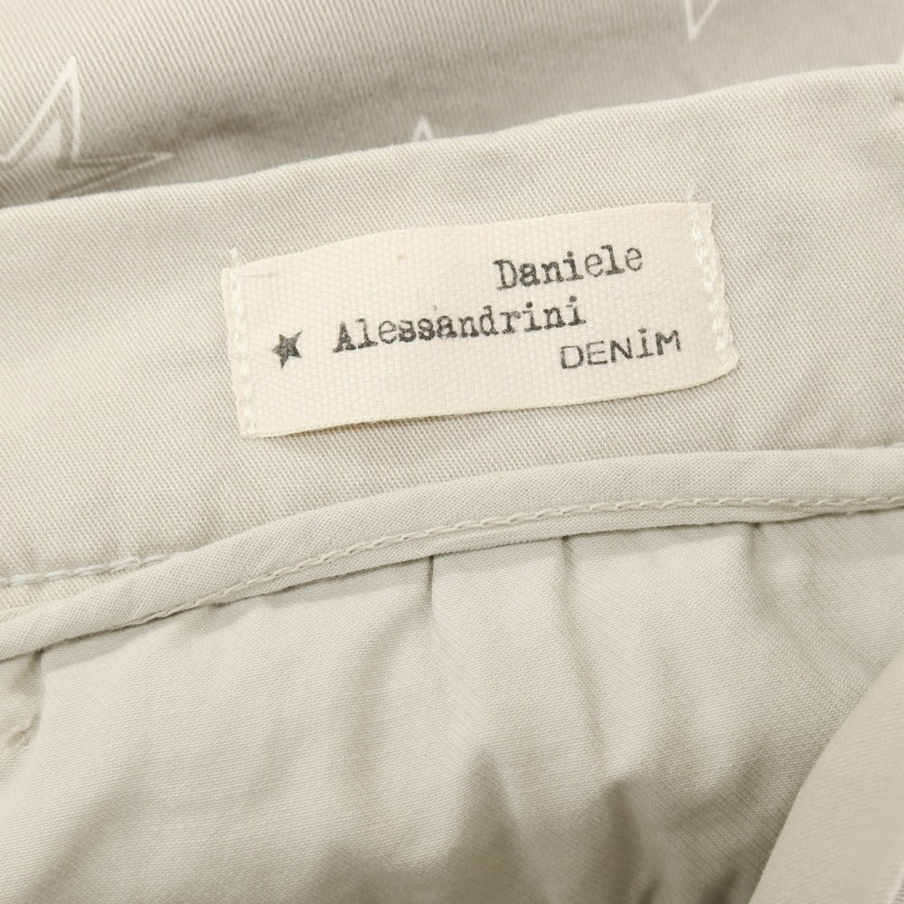 【中古】ダニエレアレッサンドリーニ DANIELE ALESSANDRINI ストレッチ コットン 星柄プリント ショートパンツ グレージュ系【サイズ29】【 状態ランクB 】【 メンズ 】