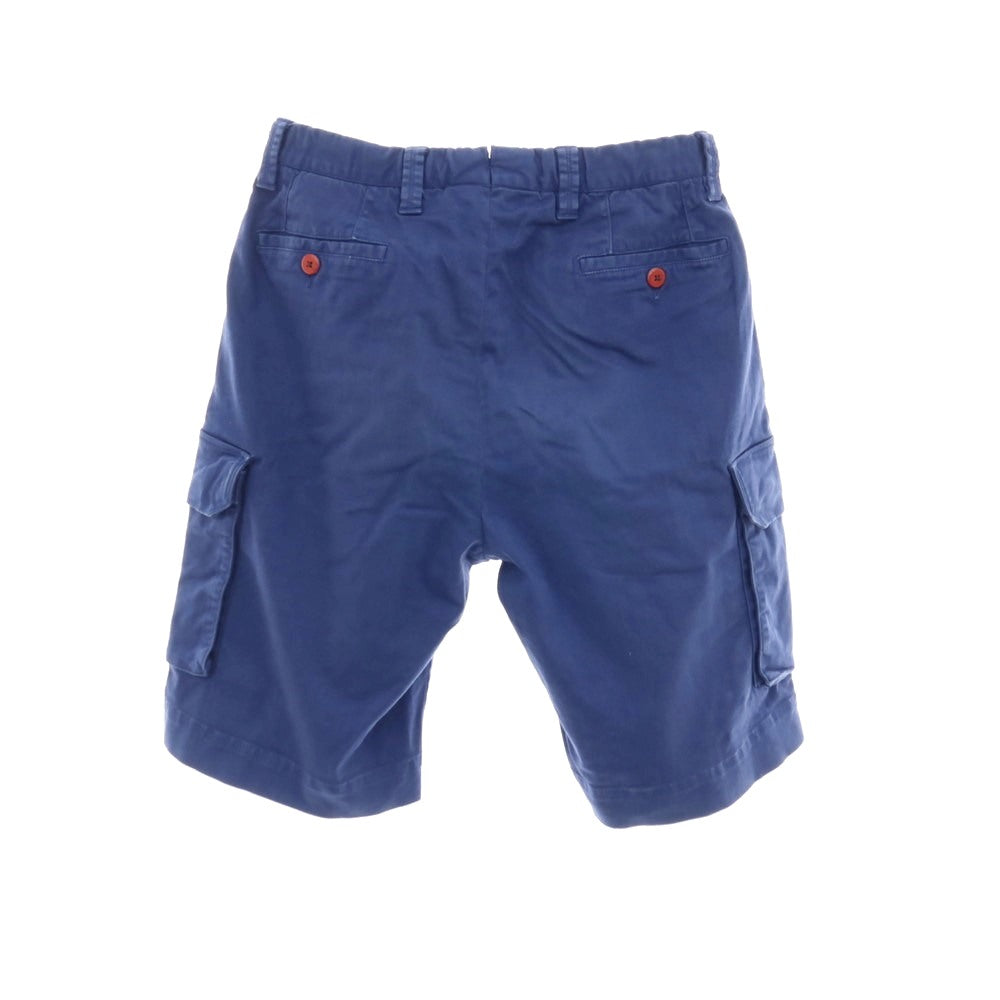 【中古】ヴィガーノ VIGANO ストレッチ コットン系 カーゴショートパンツ ダークブルー【サイズ44】【 状態ランクC 】【 メンズ 】