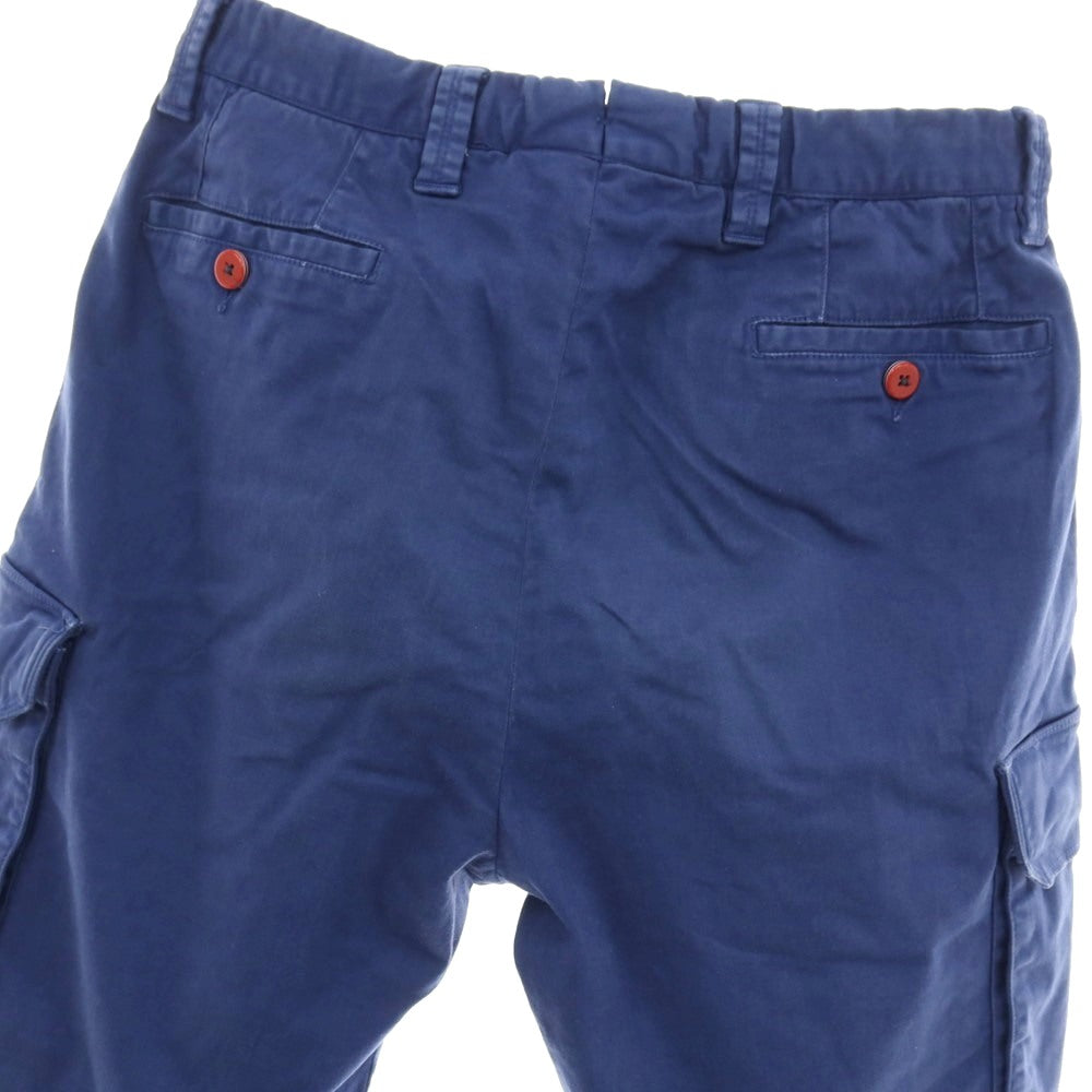 【中古】ヴィガーノ VIGANO ストレッチ コットン系 カーゴショートパンツ ダークブルー【サイズ44】【 状態ランクC 】【 メンズ 】