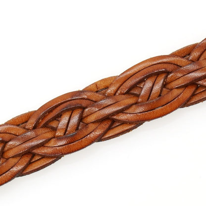 【中古】アンダーソンズ Andersons レザー メッシュベルト ブラウンxシルバー【サイズ90】【 状態ランクB 】【 メンズ 】