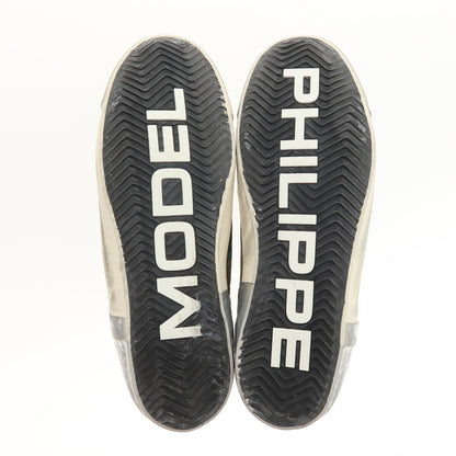 【中古】【未使用】フィリップモデル PHILIPPE MODEL スエード ヌバック スニーカー オリーブ【サイズ42】【 状態ランクS 】【 メンズ 】