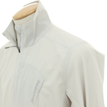 【中古】フーディニ HOUDINI ポリエステル スタンドカラー ジップアップ シェルジャケット ライトグレー【サイズS】【 状態ランクB 】【 メンズ 】